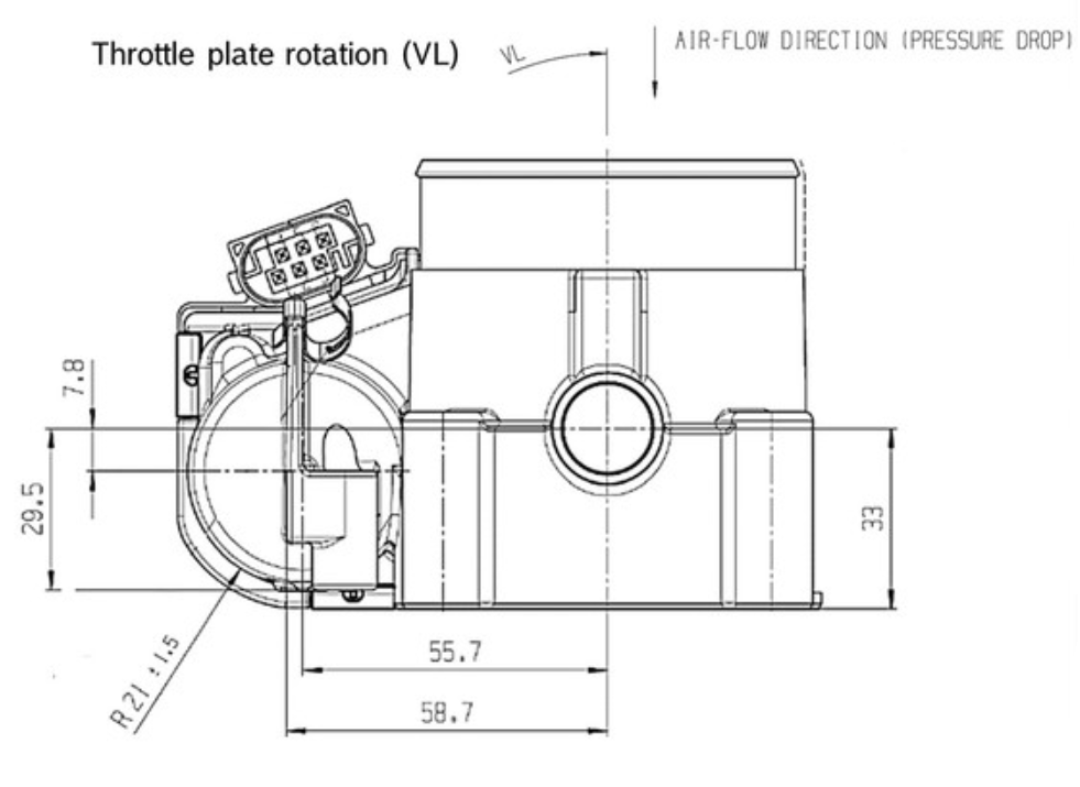 Bosch drive by wire 60mm throttle body