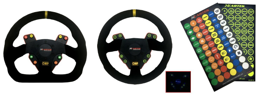 Cartek Wireless steering wheel system labels