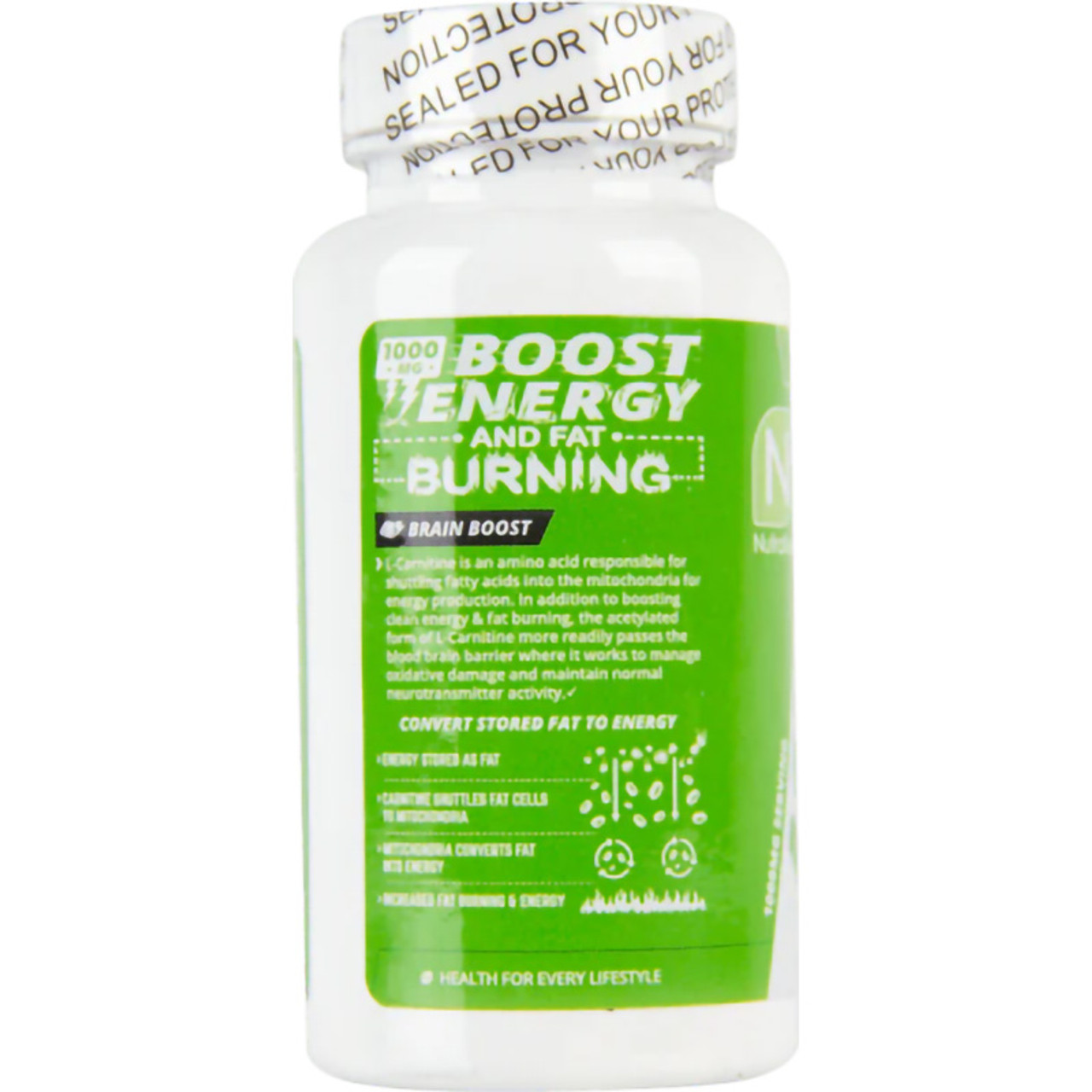 NutraKey Acetyl L-Carnitine 60 Capsules NutraKey Acetyl L-Carnitine 60 Capsules