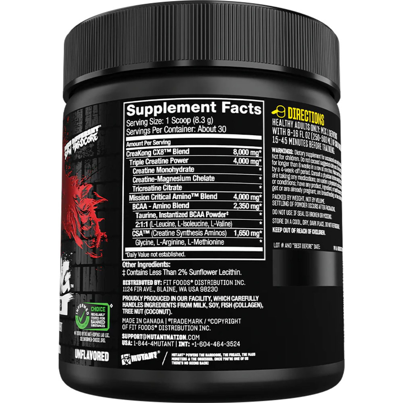 Mutant Creakong CX8 30 Servings Mutant Creakong CX8 30 Servings