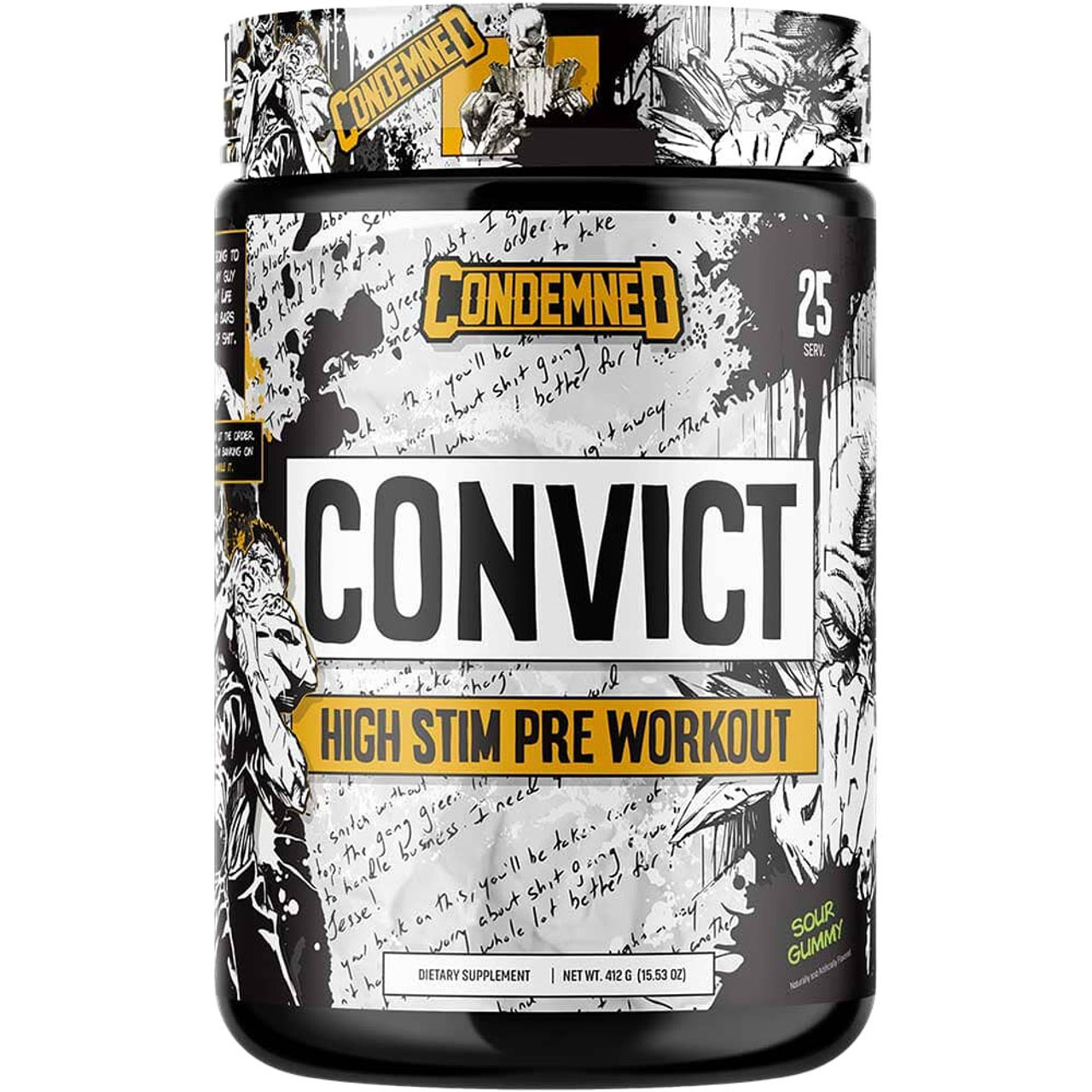 Convict Pre-Workout Sour Gummy Convict Pre-Workout Sour Gummy
