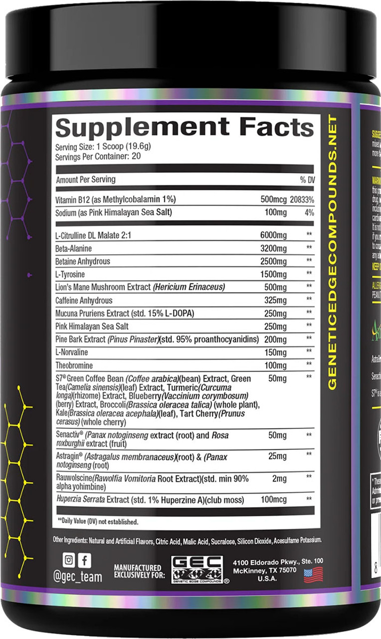 GEC LFL Pre-Workout 20 Servings GEC LFL Pre-Workout 20 Servings