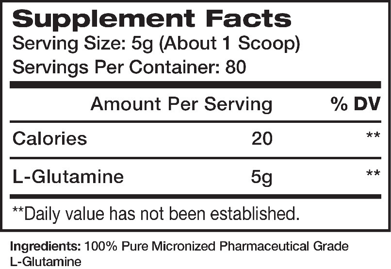 Myogenix Glutamine 400 Grams (80 Servings)