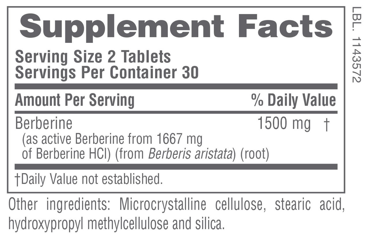 NaturesPlus PRO Berberine 1500MG 60 Tablets NaturesPlus PRO Berberine 1500MG 60 Tablets