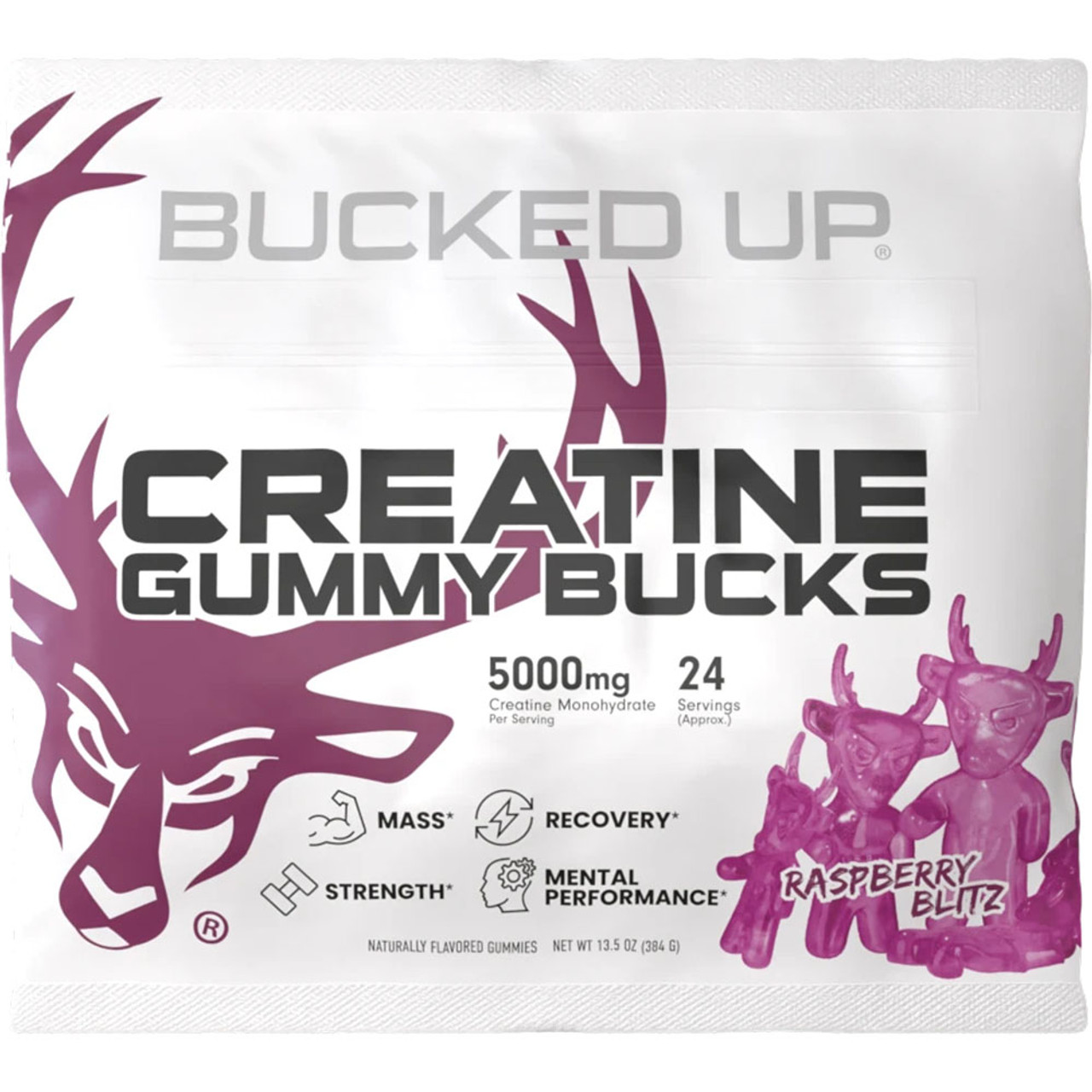 Bucked Up Creatine Gummies - Raspberry Blitz