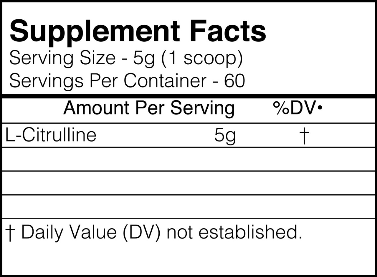 BlackMarket Labs L-Citrulline 60 Servings BlackMarket Labs L-Citrulline 60 Servings