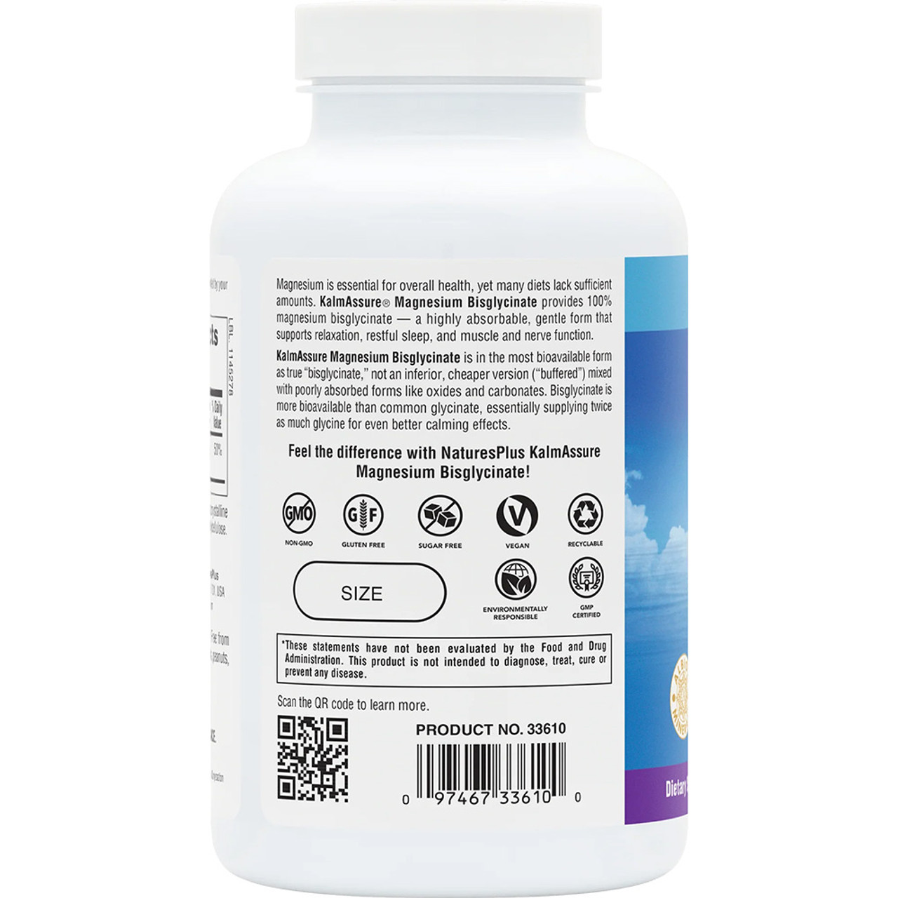 NaturesPlus Magnesium Bisglycinate 180 Capsules NaturesPlus Magnesium Bisglycinate 180 Capsules