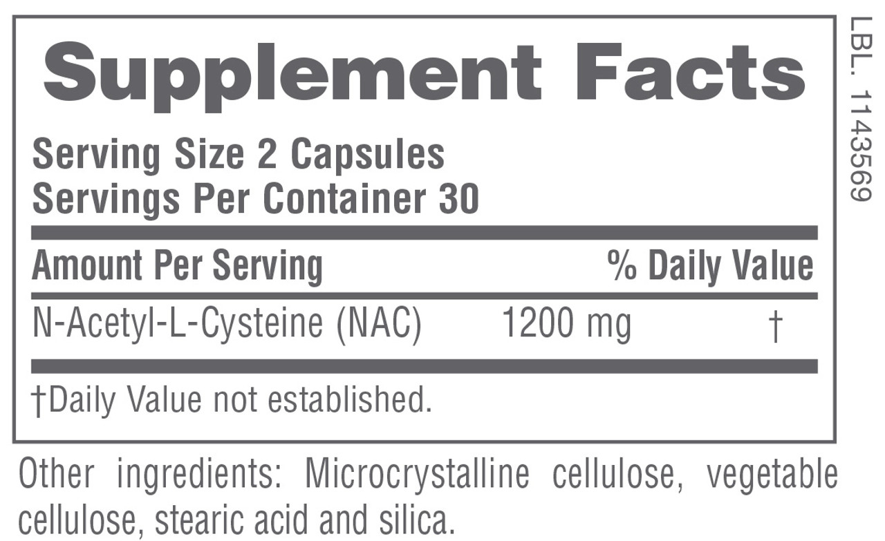 NaturesPlus PRO NAC 1200 - 60 Capsules NaturesPlus PRO NAC 1200 - 60 Capsules