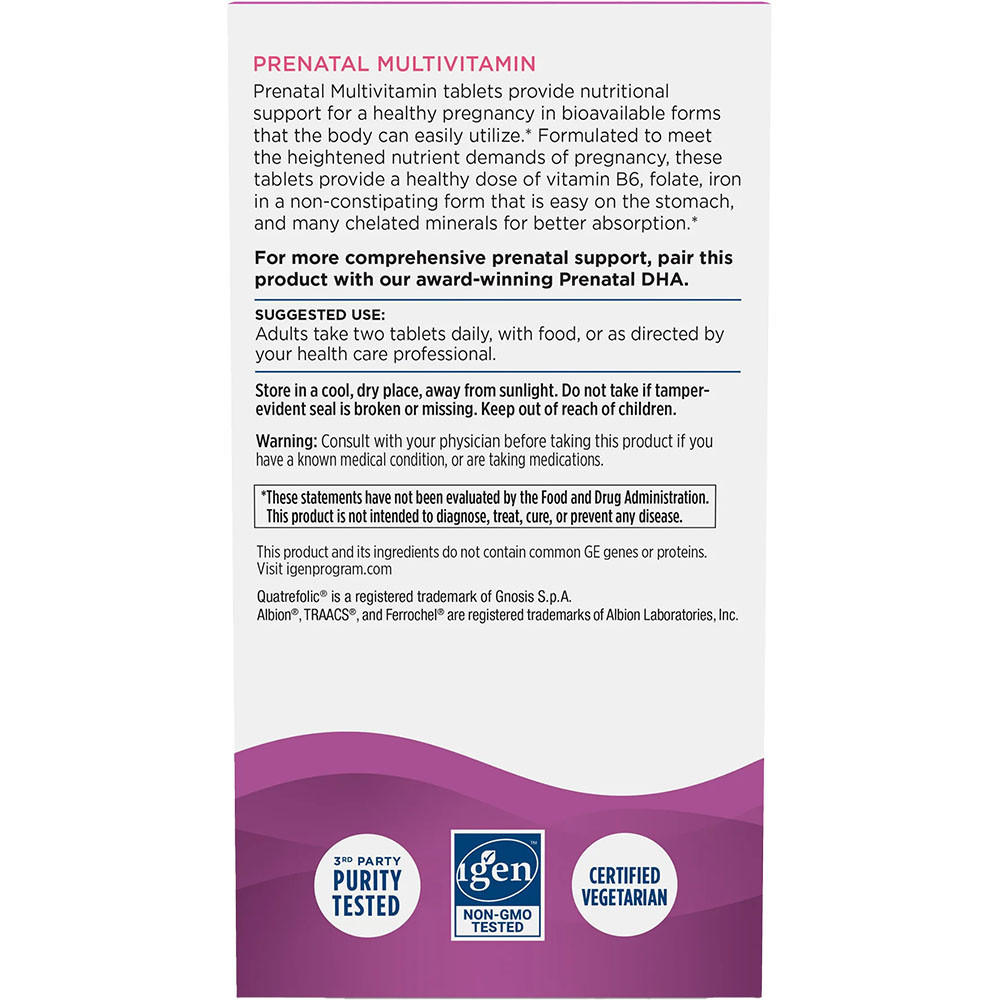 Nordic Naturals Prenatal Multivitamin 60 Tablets