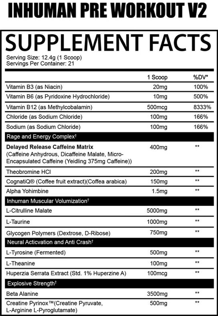 AfterDark Inhuman Pre-Workout 21 Servings AfterDark Inhuman Pre-Workout 21 Servings