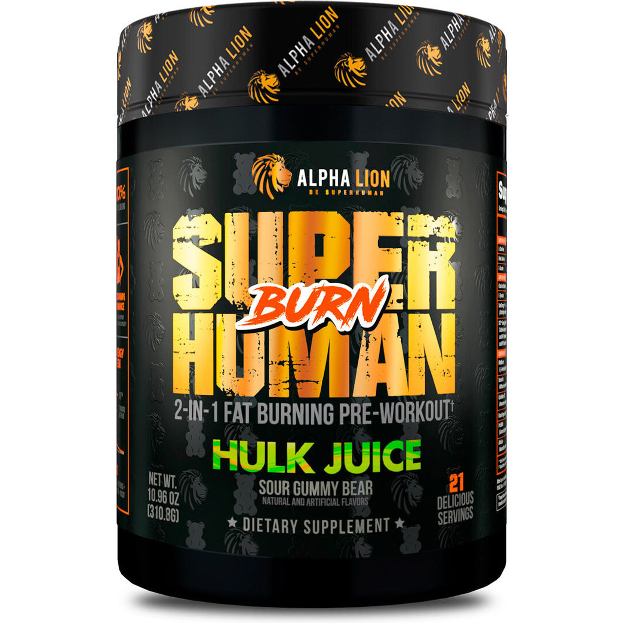 Alpha Lion SuperHuman Burn 21 Servings Alpha Lion SuperHuman Burn 21 Servings