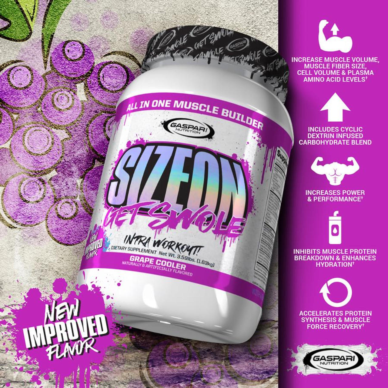 Gaspari Nutrition SizeOn 3.59 Lbs. Gaspari Nutrition SizeOn 3.59 Lbs.