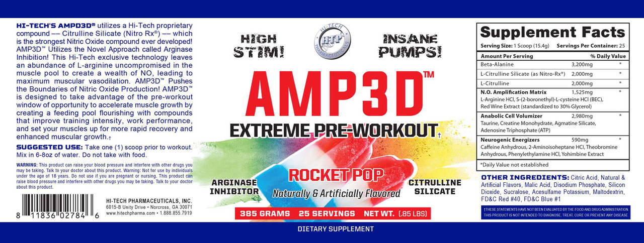Hi-Tech Amp3d 25 Servings