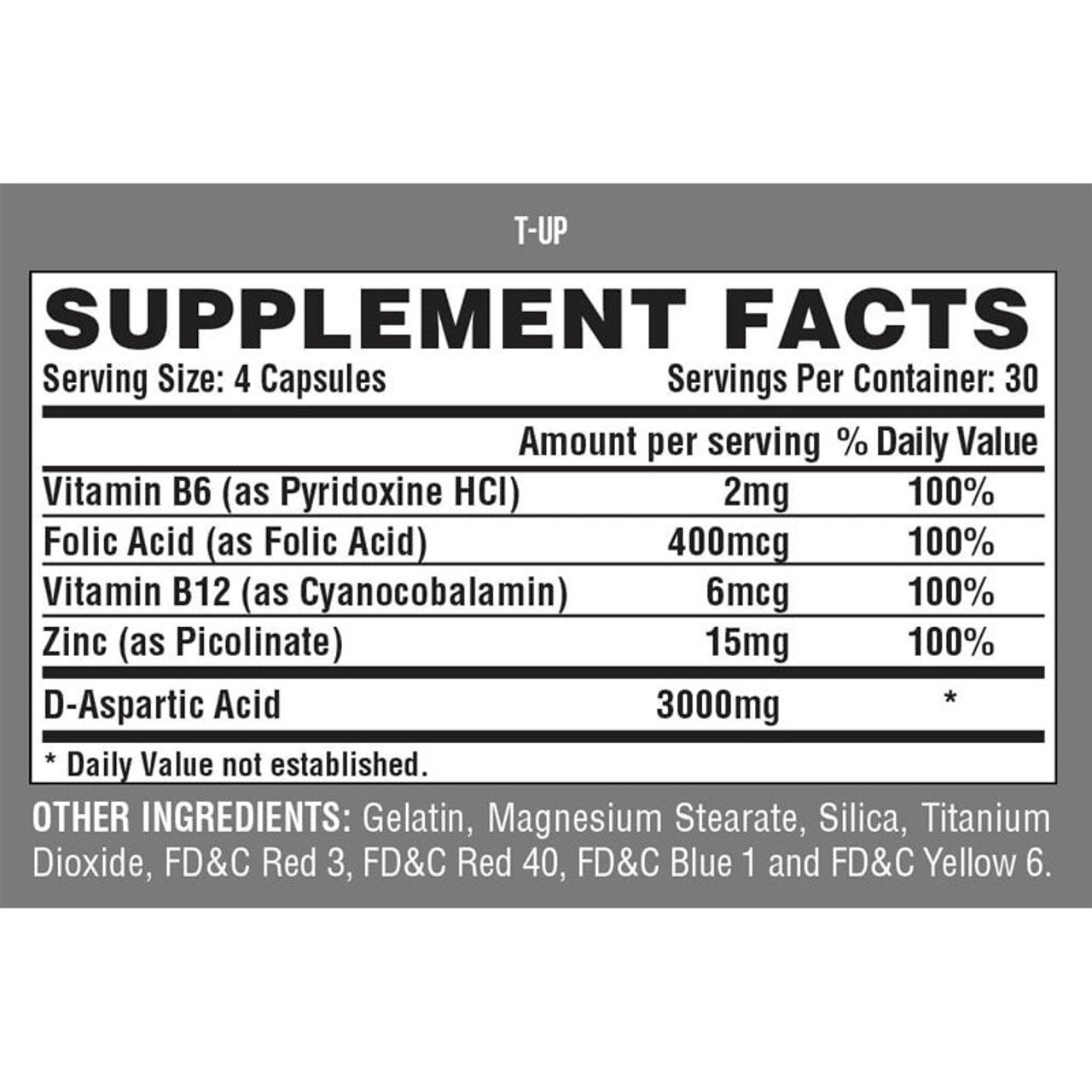 Nutrex T-UP 120 Capsules (Expires 8-25) Nutrex T-UP 120 Capsules (Expires 8-25)