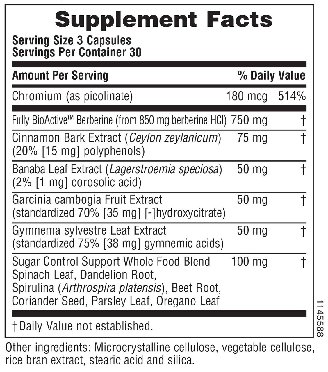 NaturesPlus Sugar Control 90 Capsules
