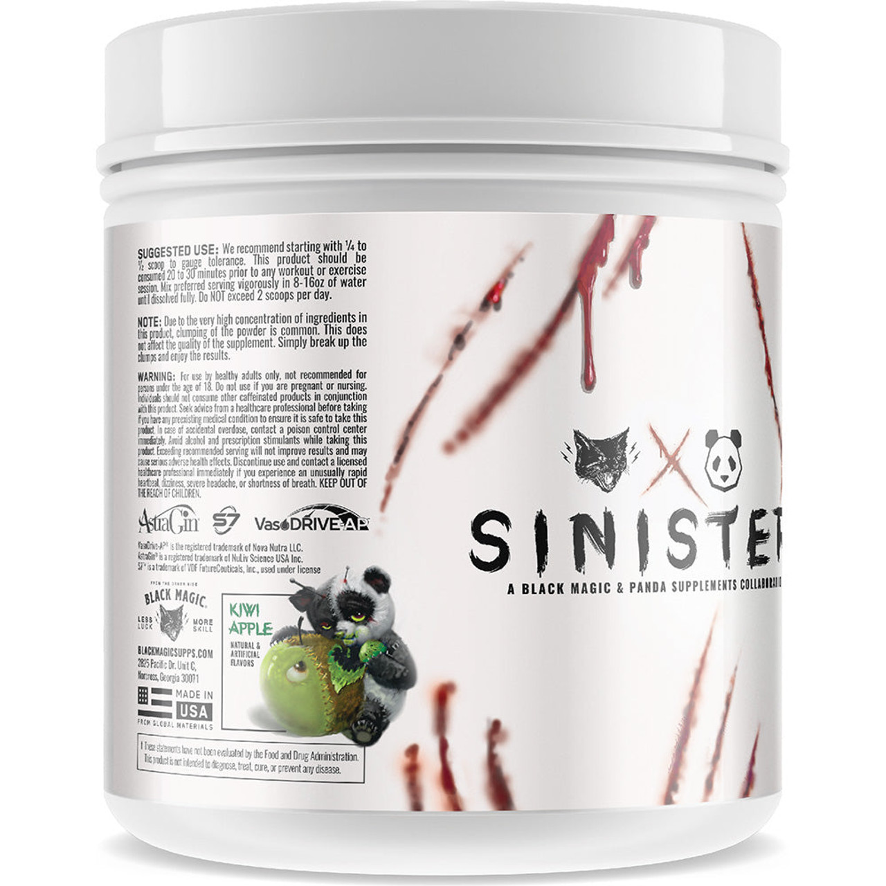 Black Magic x Panda - Sinister Limited Edition Pre-Workout 20/40 Servings Black Magic x Panda - Sinister Limited Edition Pre-Workout 20/40 Servings