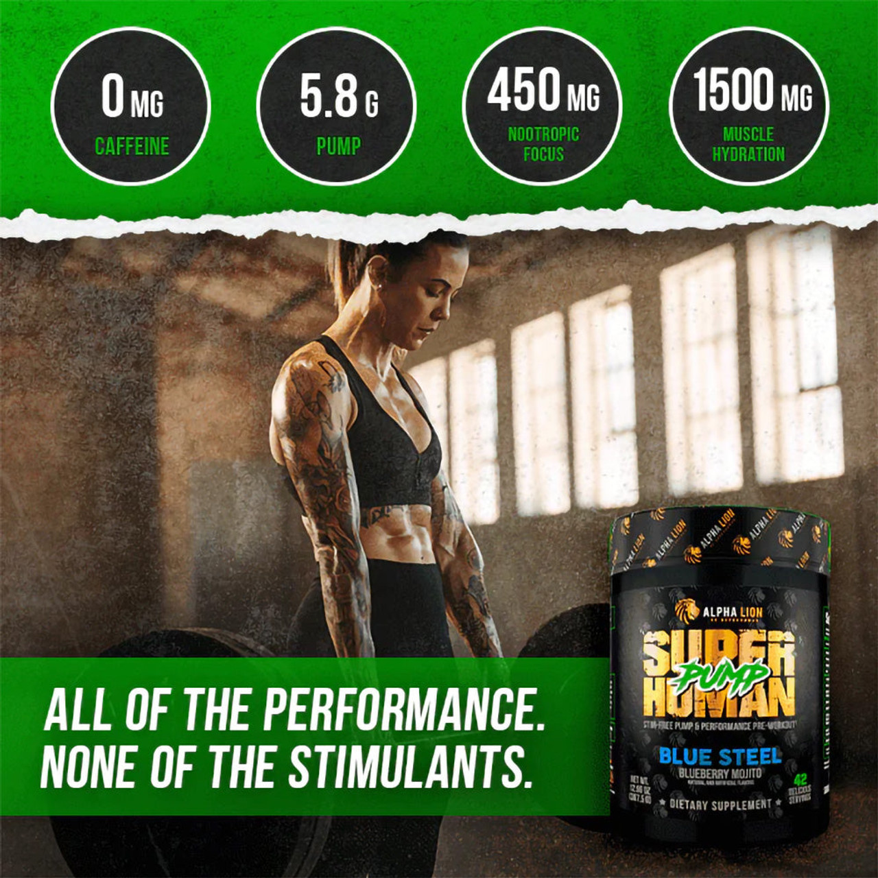 Alpha Lion SuperHuman Pump 42 Servings Alpha Lion SuperHuman Pump 42 Servings