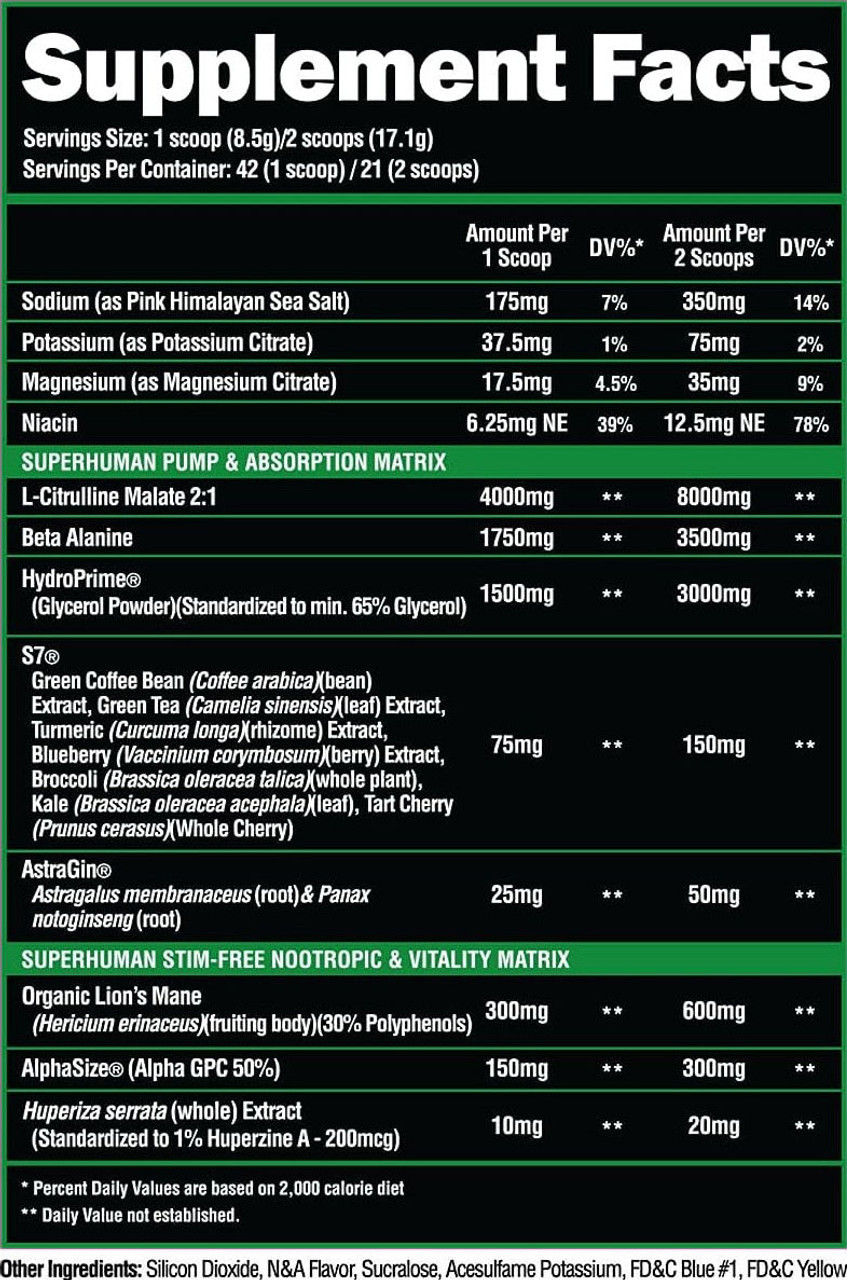 Alpha Lion SuperHuman Pump 42 Servings Alpha Lion SuperHuman Pump 42 Servings