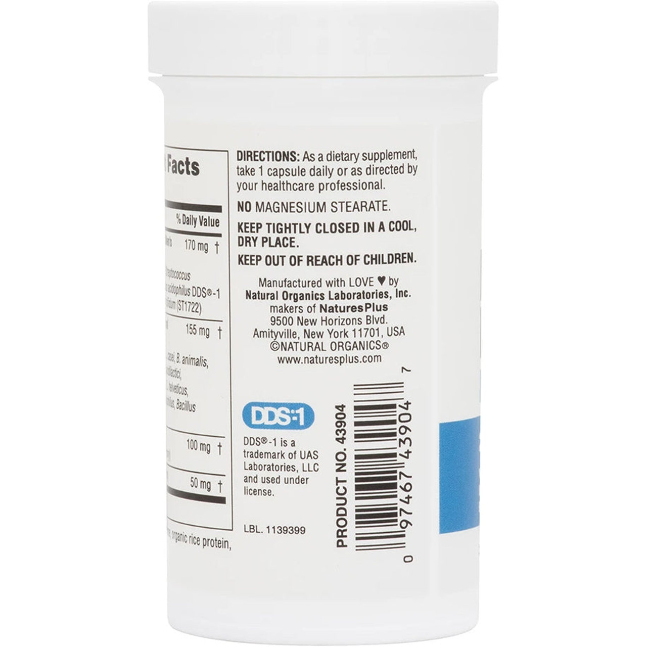 NaturesPlus GI Natural Probiotic Men 30 Capsules NaturesPlus GI Natural Probiotic Men 30 Capsules