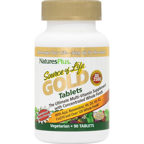 NaturesPlus Source of Life GOLD Multivitamin 90 Tablets NaturesPlus Source of Life GOLD Multivitamin 90 Tablets
