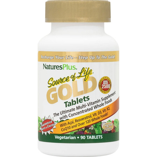 NaturesPlus Source of Life GOLD Multivitamin 90 Tablets