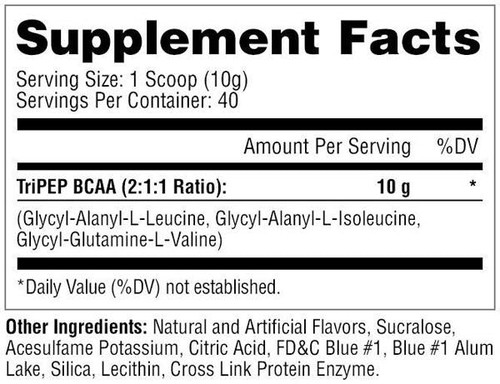 Tri-PEP BCAA Supplement Facts