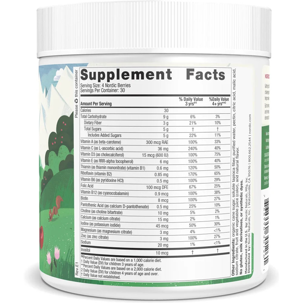 Nordic Berries Supplement Facts