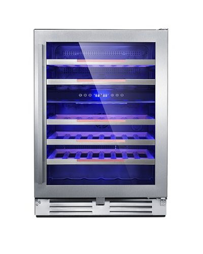 Avanti - Elite Series 47 Bottle Single Zone Wine Cooler - Stainless steel