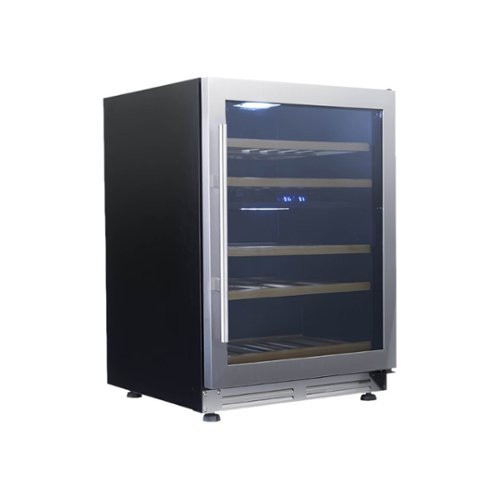 Avanti - Elite Series 43-Bottle Dual Zone Wine Cooler - Stainless steel