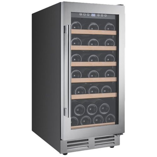 Avanti - Designer Series 28-Bottle Wine Cooler - Stainless steel