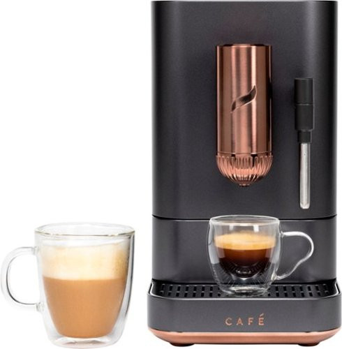 Café - Affetto Automatic Espresso Machine with 20 bars of pressure, Milk Frother, and Built-In Wi-Fi - Matte Black