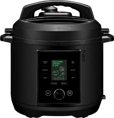 CHEF iQ - 6qt Multi-Function Smart Pressure Cooker W/ Built-in Scale & Auto Steam Release - Black