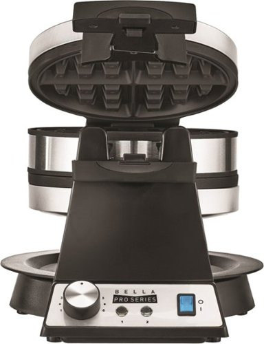 Bella Pro Series - Pro Series Belgian Flip Waffle Maker - Stainless Steel