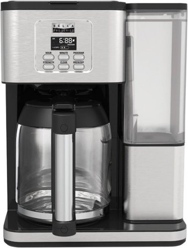 Bella Pro Series - 18-Cup Programmable Coffee Maker - Stainless Steel