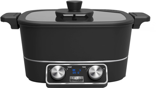 Bella Pro Series - 5-qt. All-in-One Electric Skillet - Matte Black