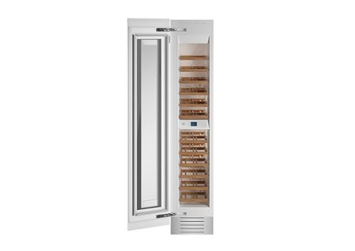Bertazzoni - 52-Wine Bottle Wine Cellar Column with Two Temperature Zones - Custom Panel Ready