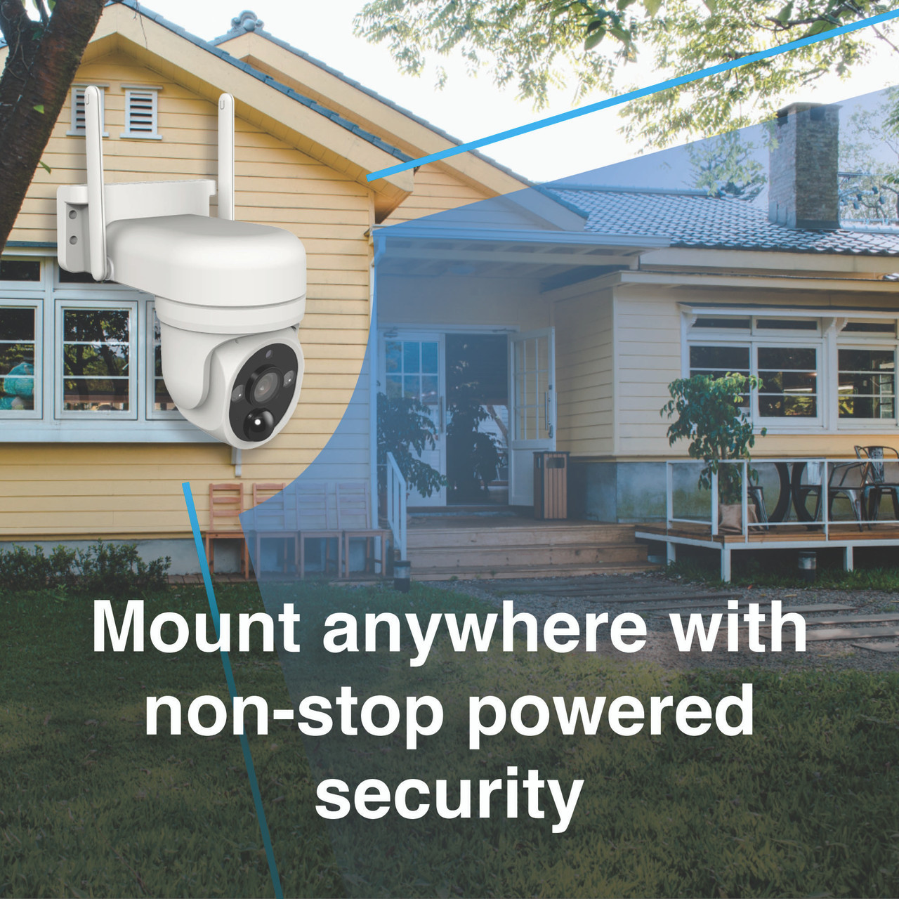 Connect Smart Outdoor Camera with Pan Tilt Zoom Solar