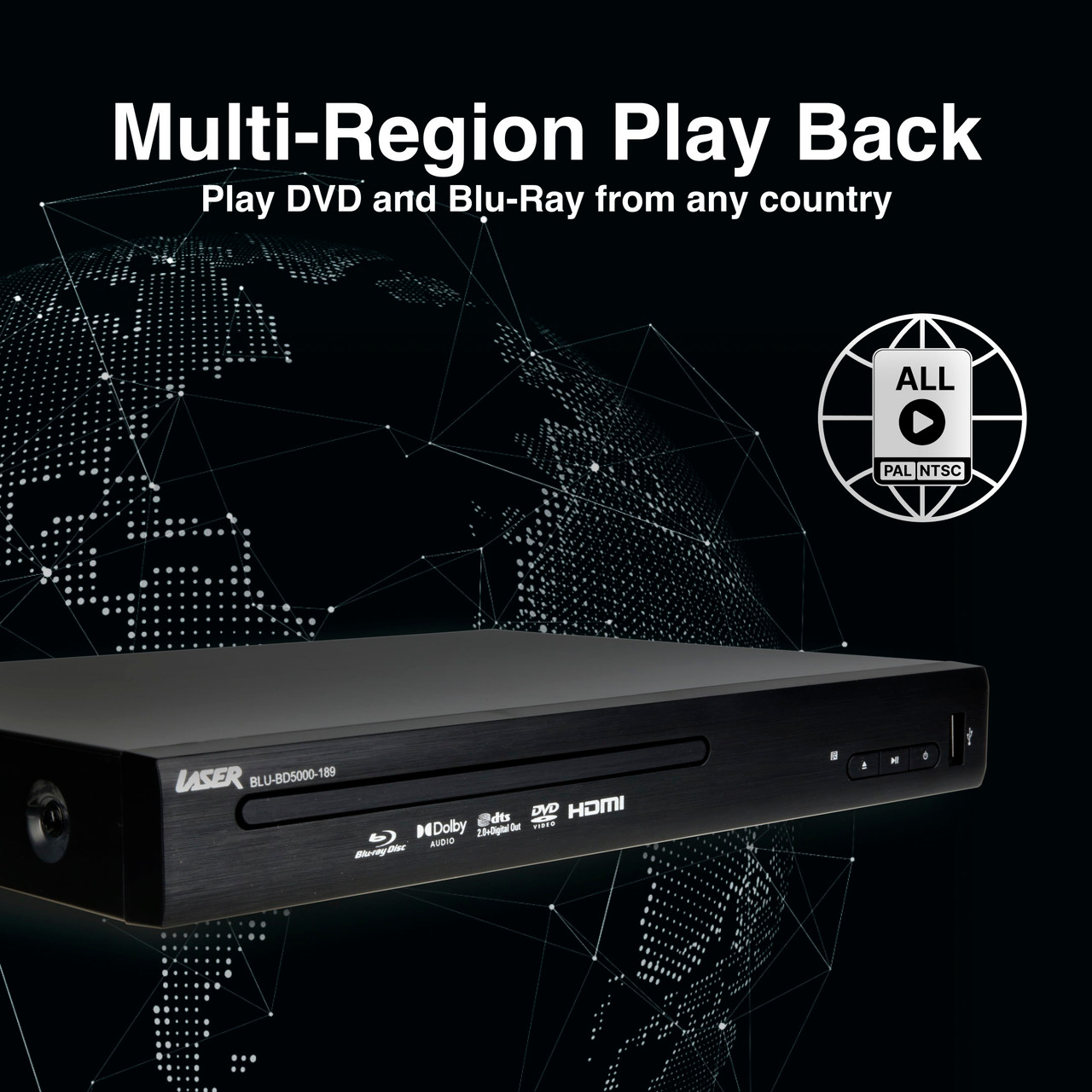 Laser Blu-Ray Player | Multi Region Playback