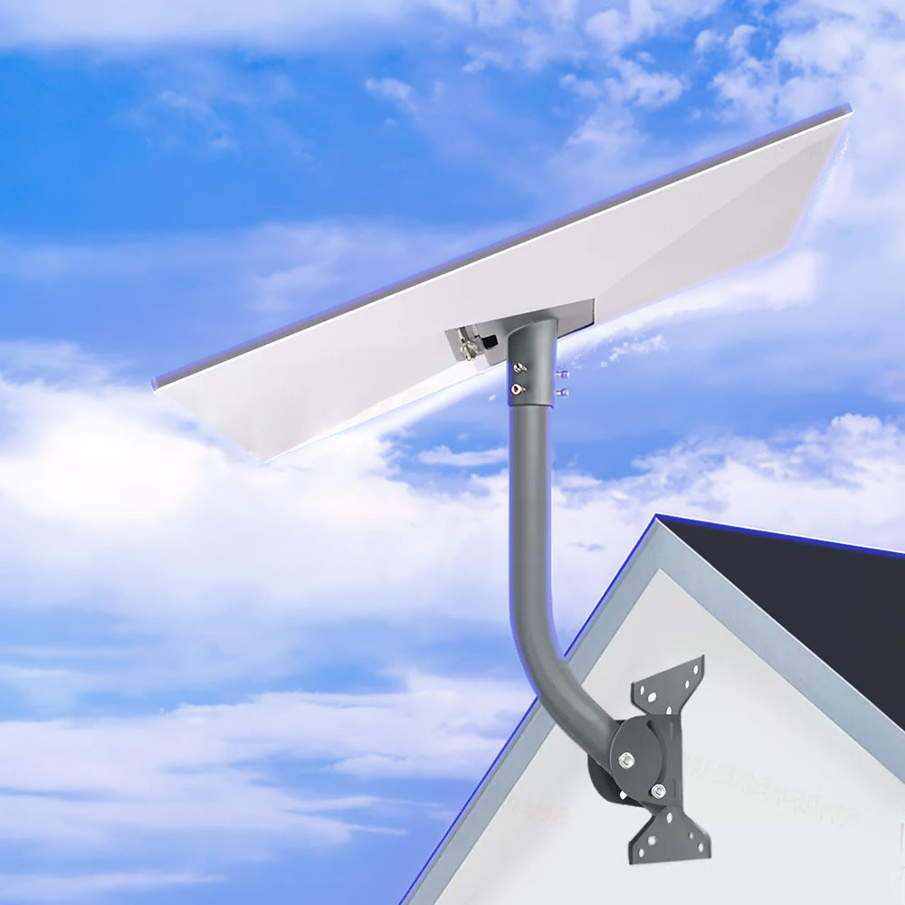 Starlink Gen 3 elbow pipe mount installed on roofline