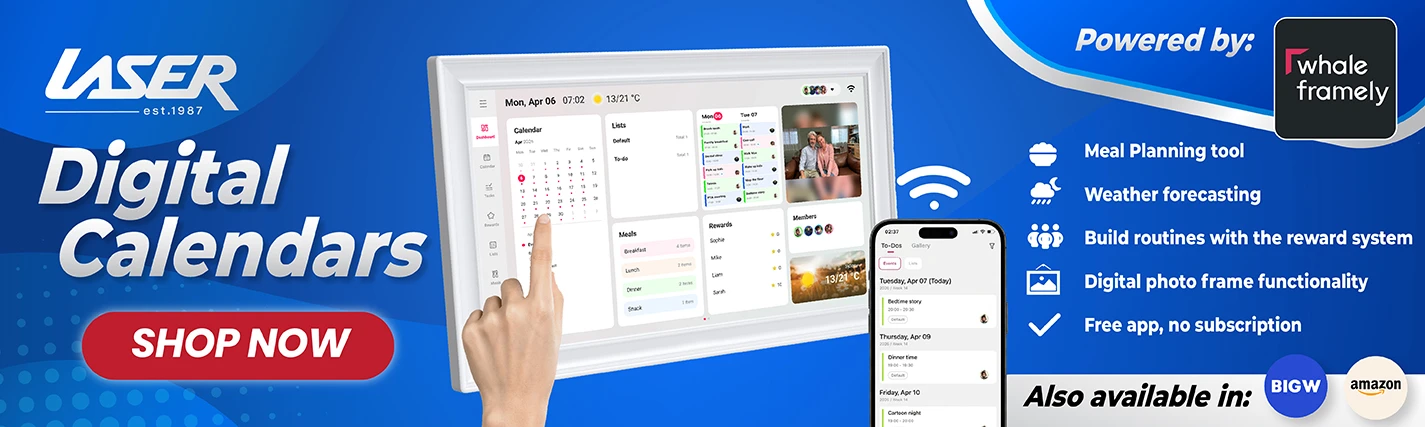 Laser 15.6 inch Digital Calendar touchscreen display