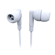 Laser Earbud Headphone in White