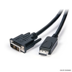 Display Port to DVI-D Cable Male to Male Adapter 3M