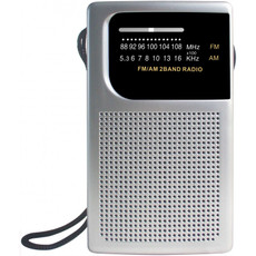 Laser Pocket Radio AM FM Built-in Speaker and Earphones Socket