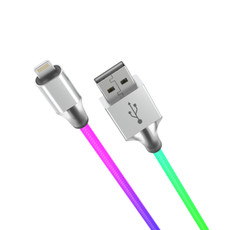 Laser MFI Lightning to USB-A Cable Rainbow Colour 1M