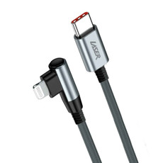 Laser USB-C to Lightning cable right angle connector