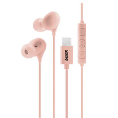 Laser Wired In-Ear Earphones with In-Line Controls Rose