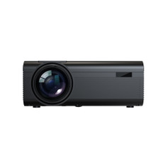 Laser 720P LED Projector Front View Highlighting Lens and Compact Design