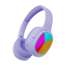 Laser Kids RGB Bluetooth Headphones Purple product view