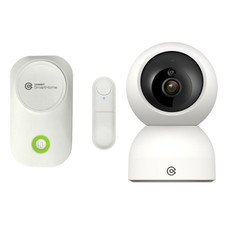 Smart garage door opener components including camera and sensors