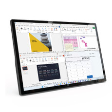 Laser 15.6 inch portable touch screen monitor front view on white background